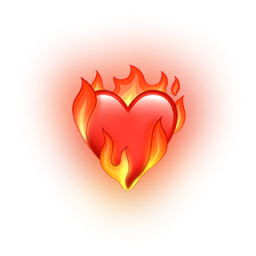 Heart on fire